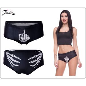 Slip Donna Skull Fac You Idea Regalo taglia Unica Elasticizzata Art.ALI-FAC
