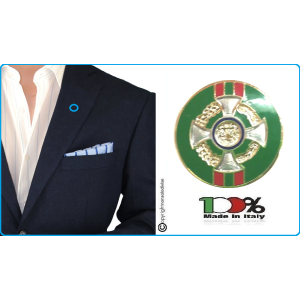 Pins Spilla da Bavero Giacca Cavaliere Ufficiale Della Repubblica Italiana cm 1.20 Art.09624