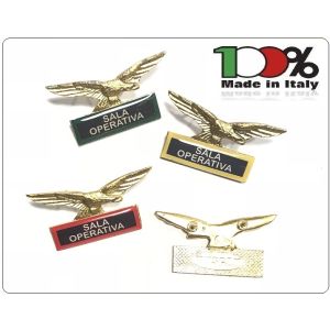 Spilla Aquila Distintivo Di Specialità GG Guardie Giurate Vigilanza Sala Operativa Art.718-S.O