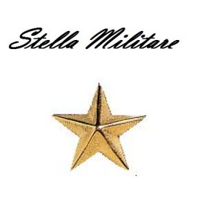 Stella Stellette Militari Oro a Vite 5 Punte cm 2.50 Carabinieri Esercito Marina  Art. S3