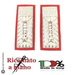 Alamari Sottufficiale Carabinieri mod. Spinato Diagonale Nuovo Modello 11 x4.50 Art.CC-SPINA