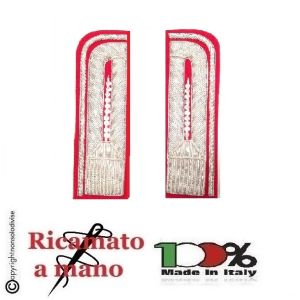 Alamari Luogotenente Carabinieri Canuttiglia Ricamati a Mano Art.NSD-CC-LOG