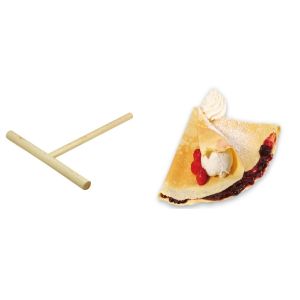 Spatola Stendi Crepes CRÊPES Professionale in Legno Kitchen Craft Art. 5530042