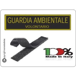 Patch Toppa con Velcro Guardia Ambientale Volontario  Art.NSD-GAV