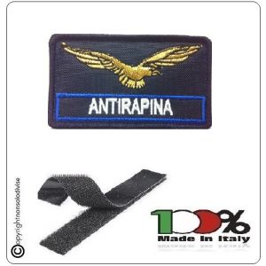 Patch Toppa Ricamata per Tuta Ordine Pubblico GPG ANTIRAPINA Blu Art.GPG-OP-2
