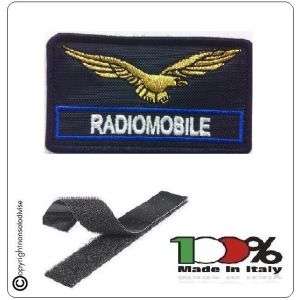 Patch Toppa Ricamata per Tuta Ordine Pubblico GPG RADIOMOBILE Blu Art.GPG-OP-12