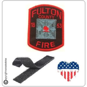 Patch Toppa  Ricamata VVFF Vigili del Fuoco Americani Fulton 1853 Fire Art.VVFF-36