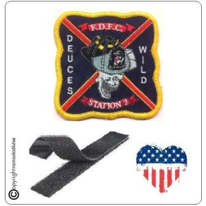 Patch Toppa Ricamata VVFF Vigili del Fuoco Americani Deuches F.D.F.C. Wild Station 2 Art.VVFF-26