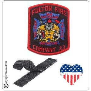 Patch Toppa Ricamata VVFF Vigili del Fuoco Americani Fulton Fire Company 23 Art.VVFF-32