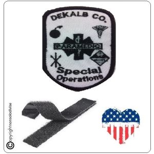 Patch Toppa Ricamata VVFF Vigili del Fuoco Americani Dekalb Co Special Operations  Art.VVFF-41