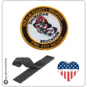 Patch Toppa Ricamata VVFF Vigili del Fuoco Americani Dalmatian Education Georia Art.VVFF-17