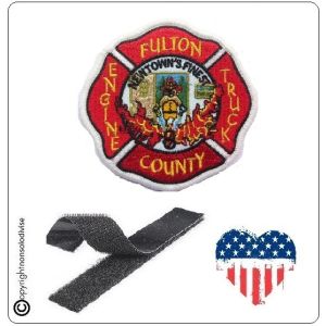 Patch Toppa Ricamata VVFF Vigili del Fuoco Americani Newtowns Finest  Art.VVFF-09