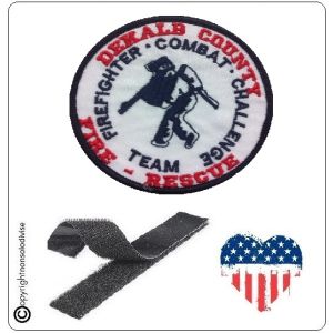 Patch Toppa Ricamata VVFF Vigili del Fuoco Americani Firefighter Combat Challenge Team Art.VVFF-20
