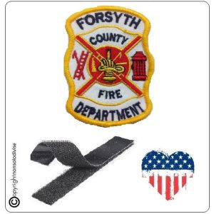 Patch Toppa Ricamata VVFF Vigili del Fuoco Americani Forsyth Fire Departiment Art.VVFF-39