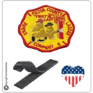 Patch Toppa Ricamata VVFF Vigili del Fuoco Americani Henry County Company 6 Art.VVFF-13