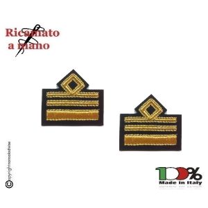 Coppia di Gradi Manica Canutiglia Ricamato a Mano Aeronautica Militare Tenente Colonello Art.AERO-7