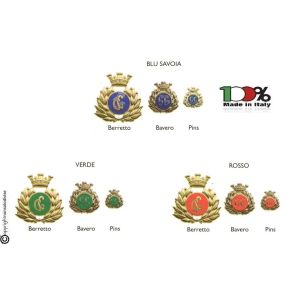 Fregio Guardie Giurate per Berretto Tesa Basco Bavero Pins Art. FAV-FR-2