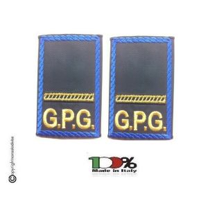 Tubolari Ricamati Bordo Azzurro GPG - GPGIPS - Maresciallo Art.GPG-R3
