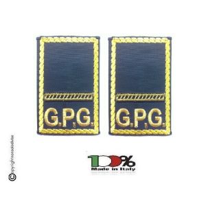 Tubolari Ricamati Bordo Giallo GPG - GPGIPS - Maresciallo  Art.GPG-R12