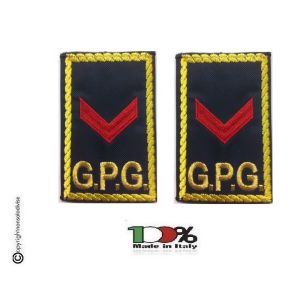 Tubolari Ricamati Bordo Giallo GPG - GPGIPS - Agente Scelto  Art.GPG-R11
