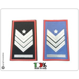 Tubolari Plastificati Carabinieri Invernali o Estivi Nuovi Gradi Riforma Brigadiere Capo con Carica Speciale Art.CC-NEW-3