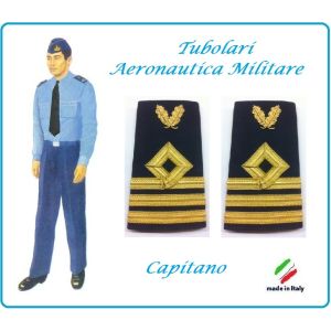 Gradi Tubolari Canuttiglia Ricamato Capitano Aeronautica Militare Novità Ruolo delle Armi Art.AERO-17