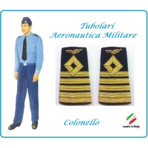 Gradi Tubolari Canuttiglia Ricamato Colonello Aeronautica Militare Novità Ruolo Naviganti Categoria Naviganti  Art.AERO-14