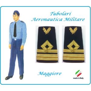 Gradi Tubolari Canuttiglia Ricamato Maggiore Aeronautica Militare Novità Art.AERO-18