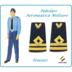 Gradi Tubolari Canuttiglia Ricamato Tenente Aeronautica Militare Novità Ruolo delle Armi Art.AERO-10