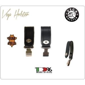 Passante Cinturone con Moschettone Vera Pelle Vega Holster Italia  Art.1V12