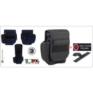 Borsetto Multiuso per Cinturone Cordura Vega Holster PERSONALIZZATO C.R.I. Croce Rossa Italiana  Art. 2G66-CRI