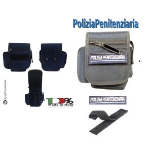 Borsetto Blu Navy Multiuso per Cinturone Cordura NSD Italia Nuova Divisa Polizia Penitenziaria Art. 2G66 OFFPP