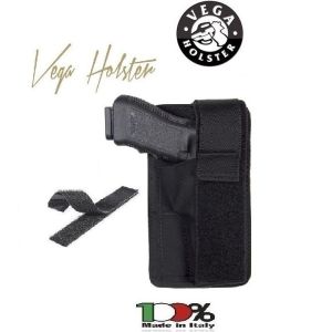 Fondina in Cordura Aggancio a Velcro Vega Holster Italia Guardie Giurate GPG IPS Polizia Carabinieri Ottimo per Flak jacket Art. 2VS10