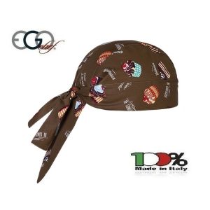 Bandana Sagomata Professionale Medicale Cuochi Chef Sweets Torte Cioccolato Cioccolatini Ego Chef Italia Art. 7002136A